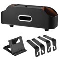 thumbnail image 2 of Back Seat Car Organizer, Car Seat Box with Cup Tissue Holders, Back Seat Case with Hooks for Towels and Bags, Leather Organizer with Felt Inner Compartments, 2 of 7