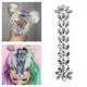 thumbnail image 2 of Pegatinas de cristal decorativas con brillantina para tatuajes DIY para festivales de Halloween 1 color, 2 of 8