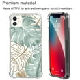 thumbnail image 3 of Green Gold Leaves Case Compatible with iPhone 11,Unique Trendy Design TPU Bumper Cover Case, 3 of 5