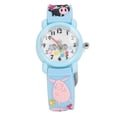 thumbnail image 4 of Relojes de juguete de dibujos animados en 3D, escala clara, decoración de cerdo lindo, reloj impermeable para niños de 3 a 8 años, escuela en casa, azul, 4 of 14