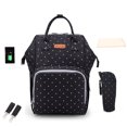 thumbnail image 2 of Bolsa de pañales para bebés Mochila Bolsa de mamá Bolsas de pañales Multifunción Grande TFixol  Mochila, 2 of 7
