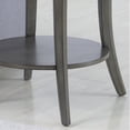 thumbnail image 5 of Roundhill Furniture Perth Contemporary Oval Shelf End Table, Gray, 5 of 7