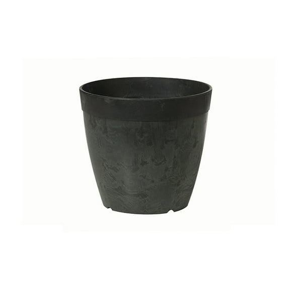 Root & Vessel Dolce Round Planter, Black, 10"