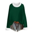 thumbnail image 4 of Dyfzdhu Long Sleeve Shirts For Women Fashion Casual Long Sleeve Round Neck Tops Shirts Blouses Tops Womens Blouses, 4 of 4