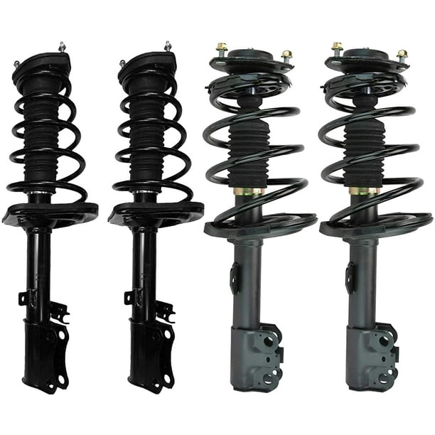 All (4) Complete Front and Rear Strut & Coil Spring Assemblies for
