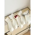 thumbnail image 2 of Women's 5 Pairs Bow Lace Ruffle Ankle Socks, 2 of 6