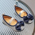 thumbnail image 7 of SGFCWSX Girls Dress Shoes Kids Glitter Bow Mary Jane Casual Party Flower Girl Shoes Silver Size 7 Toddler, 7 of 7
