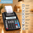 Printing Calculator With Tape Print Out - 10 Key Addinghine Paper Roll ...