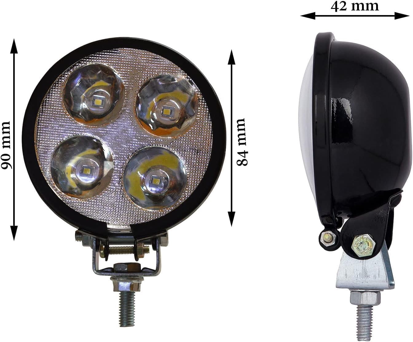 APSMOTIV 24V LED Work Lamp Waterproof LED Pods, Led Fog Light 24V Led Fog Lights, Led Work Lights for Truck Trator Jeep ATV UTV Golf cart Boat, 24v Round Tractor Motorcycle(2pcs)