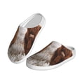 thumbnail image 2 of Balery Yak Pattern Women's Fuzzy Memory Foam Slippers Fluffy Winter House Shoes Indoor and Outdoor-44/45, 2 of 7