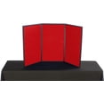 thumbnail image 3 of 3-Panel Folding Panel Display, 54 x 30, with Carrying Case - Blue and Red Hook & Loop-Receptive Fabric, for Presentations (3P5430BLRD), 3 of 6