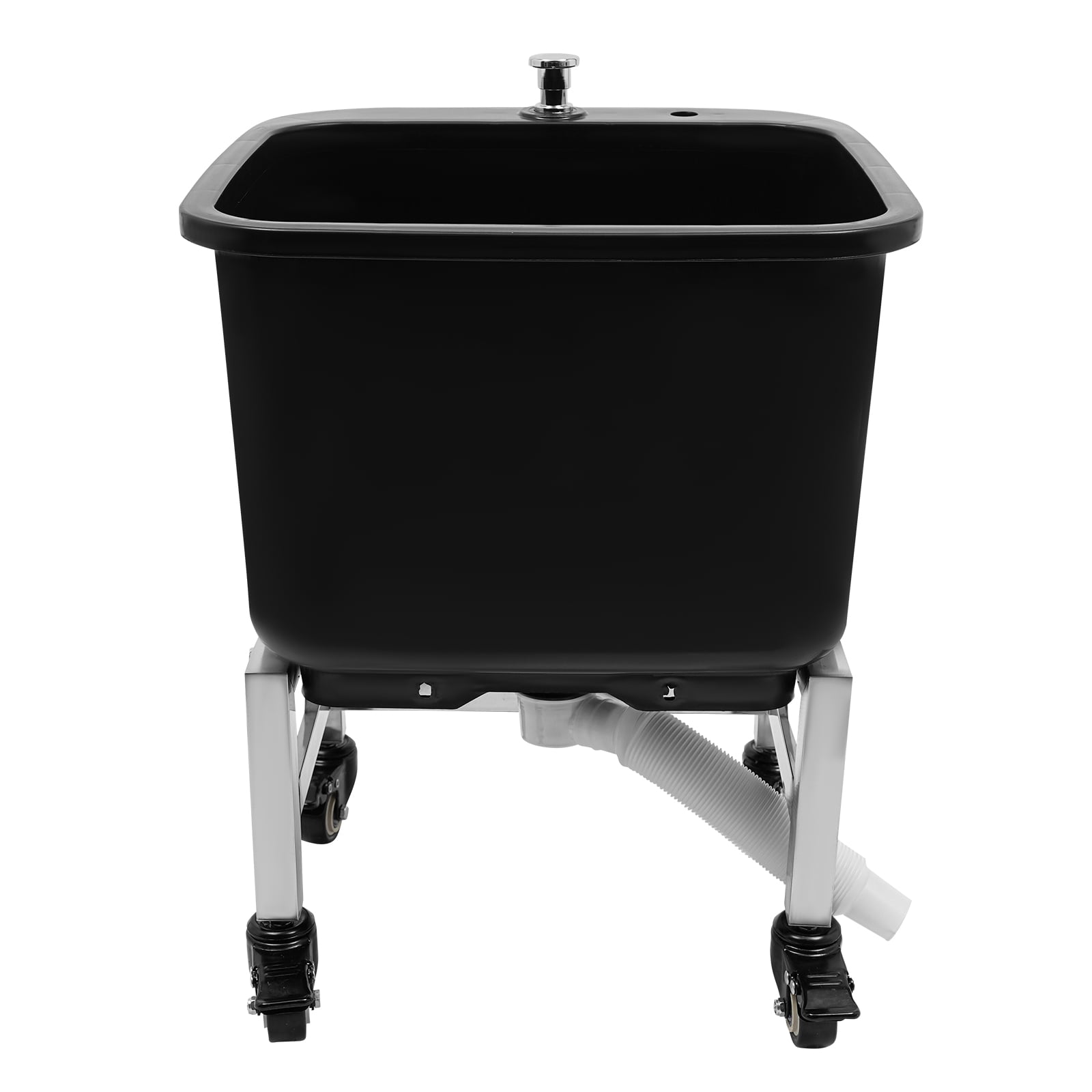 Freestanding Utility Sink Laundry Tub with&nbsp; Wheels, Raised Bottom, Smooth Edge, and Pop-Up Drain for Easy Mobility and Convenient Cleaning