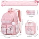 thumbnail image 2 of Mochila ACESAK para niñas, jardín de infantes, escuela primaria, rosa, 2 of 7