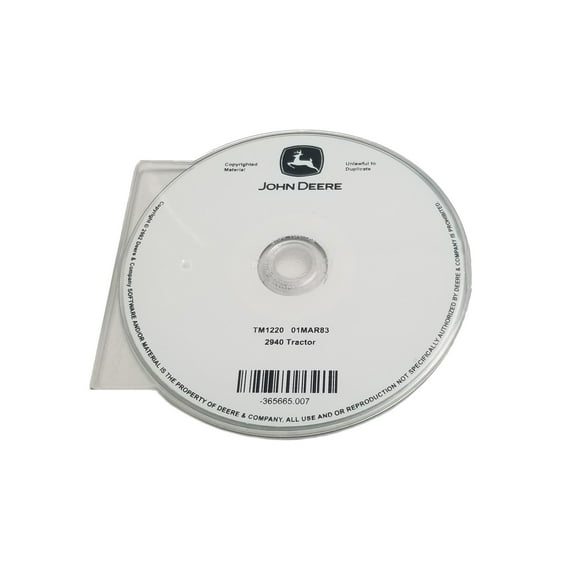 John Deere 2940 Tractor Technical CD Manual - TM1220CD