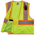thumbnail image 3 of Ergodyne GloWearÂ® 8229Z Type R Class 2 Economy Two-Tone Vest, Lime, S/M, 3 of 3