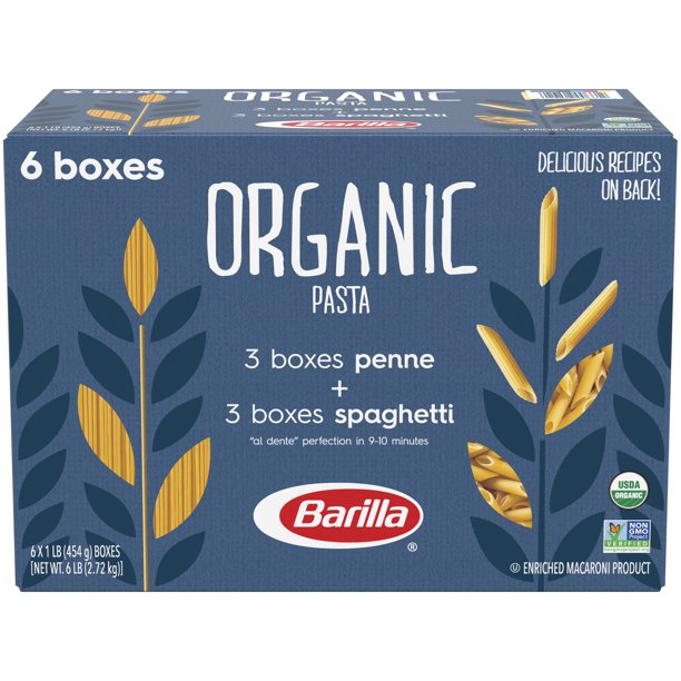 Barilla® Organic Pasta Penne and Spaghetti 6x16 oz