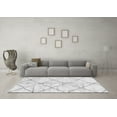 thumbnail image 3 of Ahgly Company Indoor Round Solid Gray Modern Area Rugs, 3' Round, 3 of 4