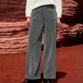 thumbnail image 4 of Juslio Womens Pants High Waist Vintage Corduroy Casual Comfortable Straight Pants, 4 of 9