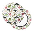 thumbnail image 7 of Uemuo Dinosaur Pattern Round Bar Stool Seat Covers Washable Stool Cushion Slipcover Elastic Bar Chair Covers-, 7 of 7