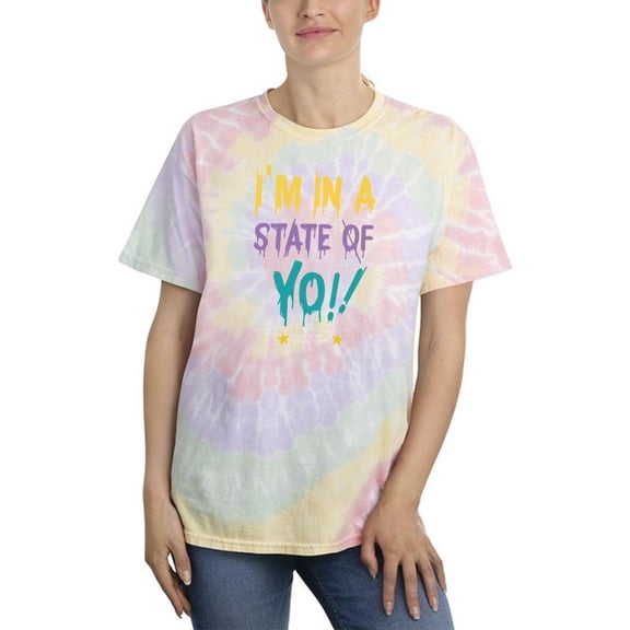 I'm In A State Of Yo Tie Dye Spiral Women -Image by Shutterstock, Female Large