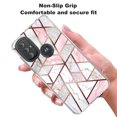 thumbnail image 3 of Rosebono Geometric Marble Charging Cell Phone Case for Motorola Moto G, 3 of 4