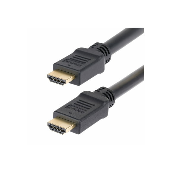 StarTech.com 15m Active HDMI 2.0 Cable, CMP, Plenum Rated, 4K 60Hz - High Speed - HDMI cable - HDMI male to HDMI male - 49 ft - shielded - black - 4K60Hz support, HDR10 support, active, Unidirectional