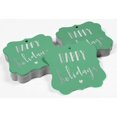 thumbnail image 4 of Inkdotpot Pack Of 50 Real Silver Foil Bracket Shape Paper Tags Happy Holiday Favor Hang Tags, 4 of 6