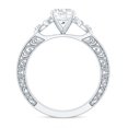 thumbnail image 2 of Vintage Style 1 Ct Diamond Engagement Ring - EF-VS Grade Lab Diamond Oval Ring, 18K White Gold, US 10.00, 2 of 8