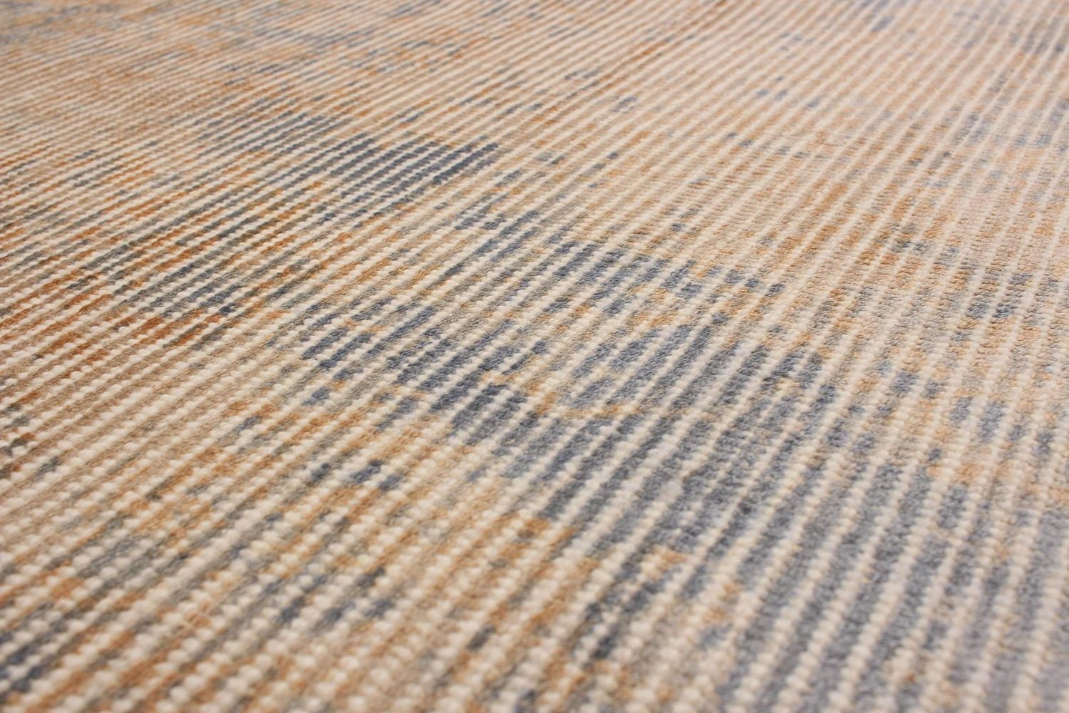 ECARPETGALLERY Tapis Noué à la Main pour Salon, Salle à Manger et Chambre à Coucher Transitionnel Collection Galleria 5'3" x 7'6" en Ivoire