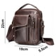thumbnail image 2 of Bolso bandolera de cuero para hombre, estilo retro, pequeño, tipo bandolera, informal, con orificio para auriculares, para viaje, para almohadilla de 7,9", 2 of 8