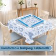 Light Blue Toile Christmas Mahjong Tablecloth Square 55 Inch - Walmart.com