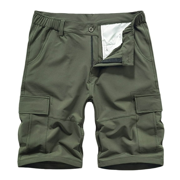 Mens Hiking Cargo Shorts 9'' Quick Dry Work Shorts Casual Summer Shorts Lightweight Bermuda Shorts with Pockets
