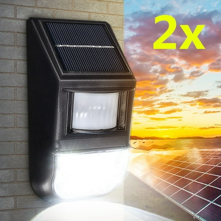 1 Solar Floodlight - 2PCS Outdoor 50-LED Solar Wall Lights Super Bright Waterproof PIR Motion Sensor Security Flood Night Lights for Garden Back Door Patio Backyard Landscape
