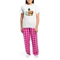 thumbnail image 4 of CafePress - Wee Bit Irish Rat Terrier Women's Light Pajama - Women's Short Sleeve Print T-Shirt and Pants Light Cotton Pajama Set, 4 of 7