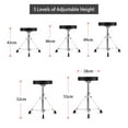 thumbnail image 3 of Graflsoa Tabouret de Tambour Réglable en Hauteur pour Adultes - Tabouret de Jazz en Acier Inoxydable avec Coussin en Cuir Doux, Design Pliable, Réglage en Hauteur à 5 Niveaux, Pieds Antidérapants, 3 of 6
