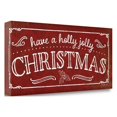 thumbnail image 2 of Tangletown Fine Art 'Holly Jolly Christmas' by Jennifer Pugh Textual Art on Wrapped Canvas, 2 of 2