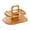 B, variant on Large Wooden Carry Tray With Sturdy Handles For Versatile Serving And Storage Ideal For Outdoor Gatherings And Elegant Home Entertainment Brown