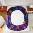 thumbnail image 5 of Homewish 3D Gamepad Gaming Bed Sheets for Kids, Mystic Stars Galaxy King Sheets, Neon Colorful Honeycomb Sheet Set, Breathable Home Decor, 4pcs, 5 of 7