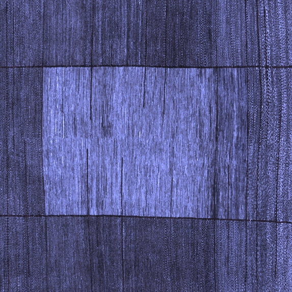 Ahgly Company Indoor Square Abstract Blue Contemporary Area Rugs, 8' Square