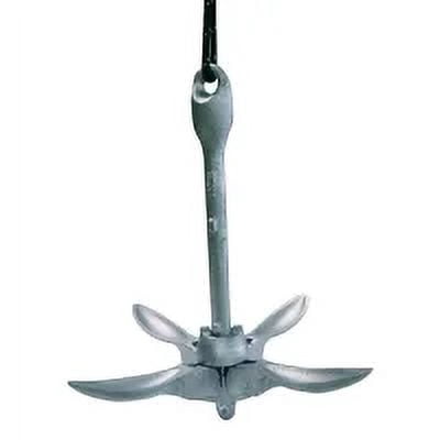 ISURE MARINE Galvanized Folding Kayak Anchor Grapnel 0.7KG/1.5lbs- Boating Accessories for Kayaks, Canoes, Paddle Boards, & Small Watercrafts