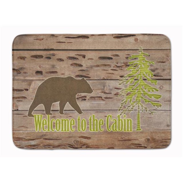 Carolines Treasures SB3081RUG Welcome to the Cabin Machine Washable Memory Foam Mat