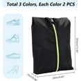thumbnail image 2 of DIY 6Pcs Shoe Bag Dustproof Travel Shoe Bag 15.6x9.4x3.5 Inch Portable Suitcase Storage Shoes Bag Pouch Organizer with Zipper Closure and Handle for Travel Gym Home Use 3 Colors DIY, 2 of 6