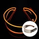 thumbnail image 3 of Gafas de sol luminosas LED con visera electrónica para bares y clubes, brillo fresco. naranja, 3 of 9
