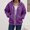 Purple, variant on IUYRTFE Women's Full Zip Hoodie Jacket with Drawstring and Pockets Long Sleeve Casual Sporty Outerwear