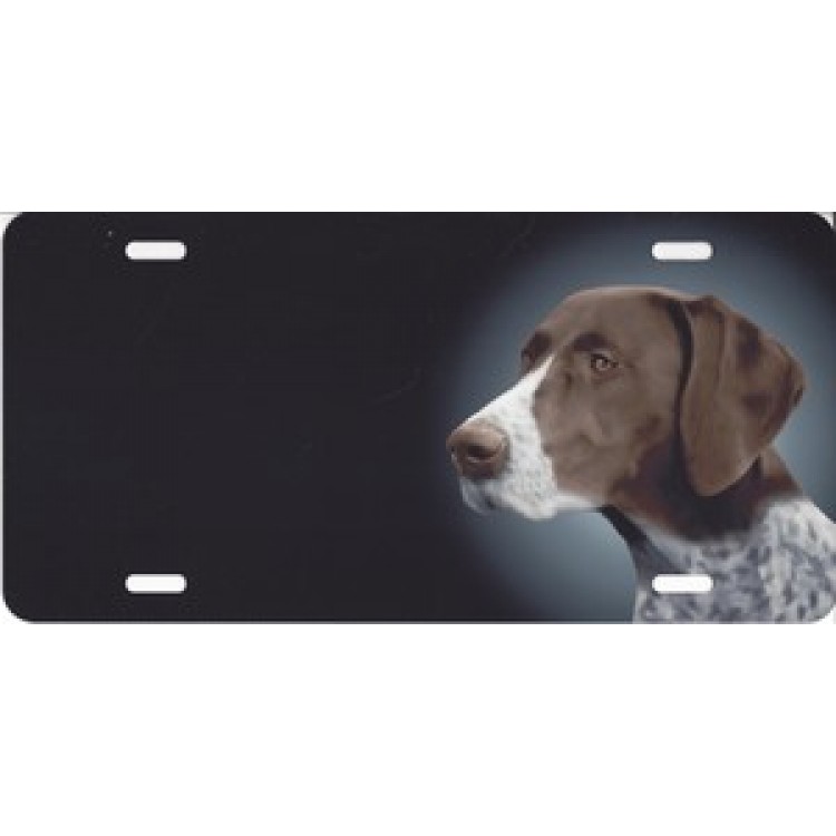 german shorthaired pointer license plate
