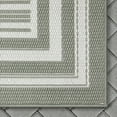 thumbnail image 4 of Well Woven Indoor/Outdoor Area Rug 7'10" x 9'10" Frankie Green Striped Border, 4 of 7