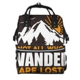 thumbnail image 1 of Fotbe Not All Who Wander Are Lost4 Mochila Maternidad - Lona de Sarga Impermeable, Mochila de Pañales de Gran Capacidad con Múltiples Bolsillos y Correas Ajustables, 1 of 6