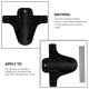 thumbnail image 3 of Yuarrent Guardabarros de bicicleta Premium Guardabarros de carbono resistente al desgaste/Guardabarros de bicicleta trasera Engranajes de protección Ciclismo Negro Yuarrent CZ13133-03B, 3 of 6