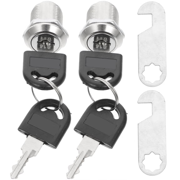 LOLIPPYY 4-Pack Cam Lock Zinc Alloy Cabinet Locks and Strong for Office, Home, and Furniture Security