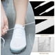 thumbnail image 2 of 10 pares de cordones blancos, cordones planos de 8 mm de ancho, resistentes a la rotura, de poliéster, longitud 120 cm, para zapatillas, calzado deportivo, senderismo, correr, blanco, 2 of 5
